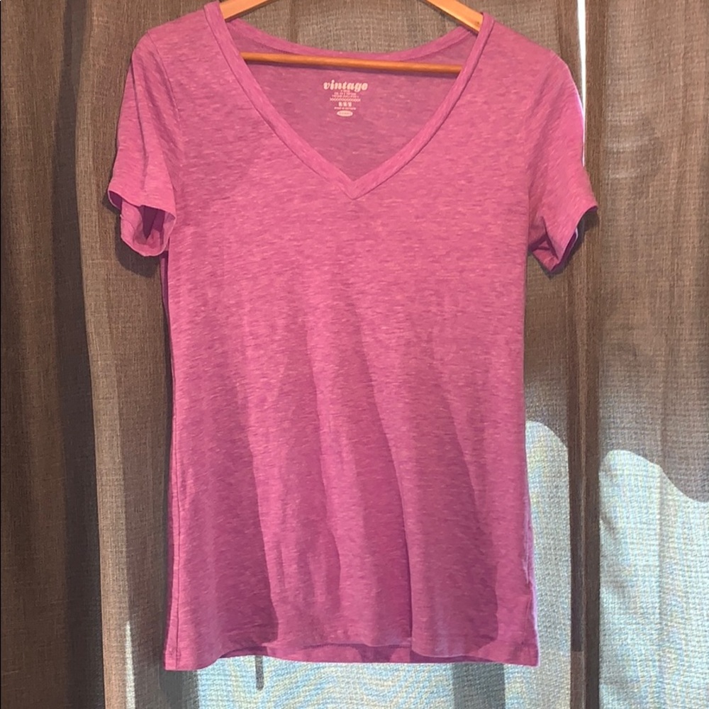 Purple v-neck